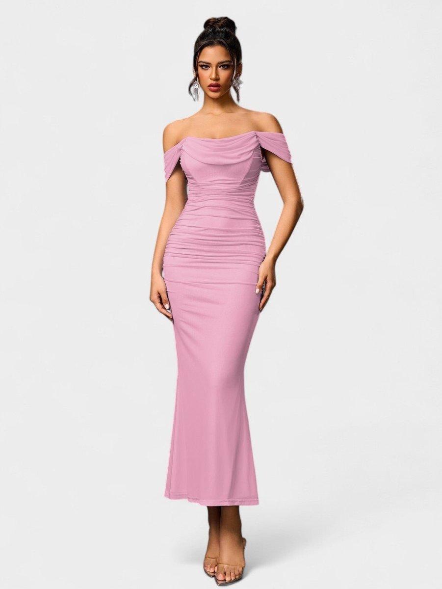 Lora | Nuit Draped Evening Gown