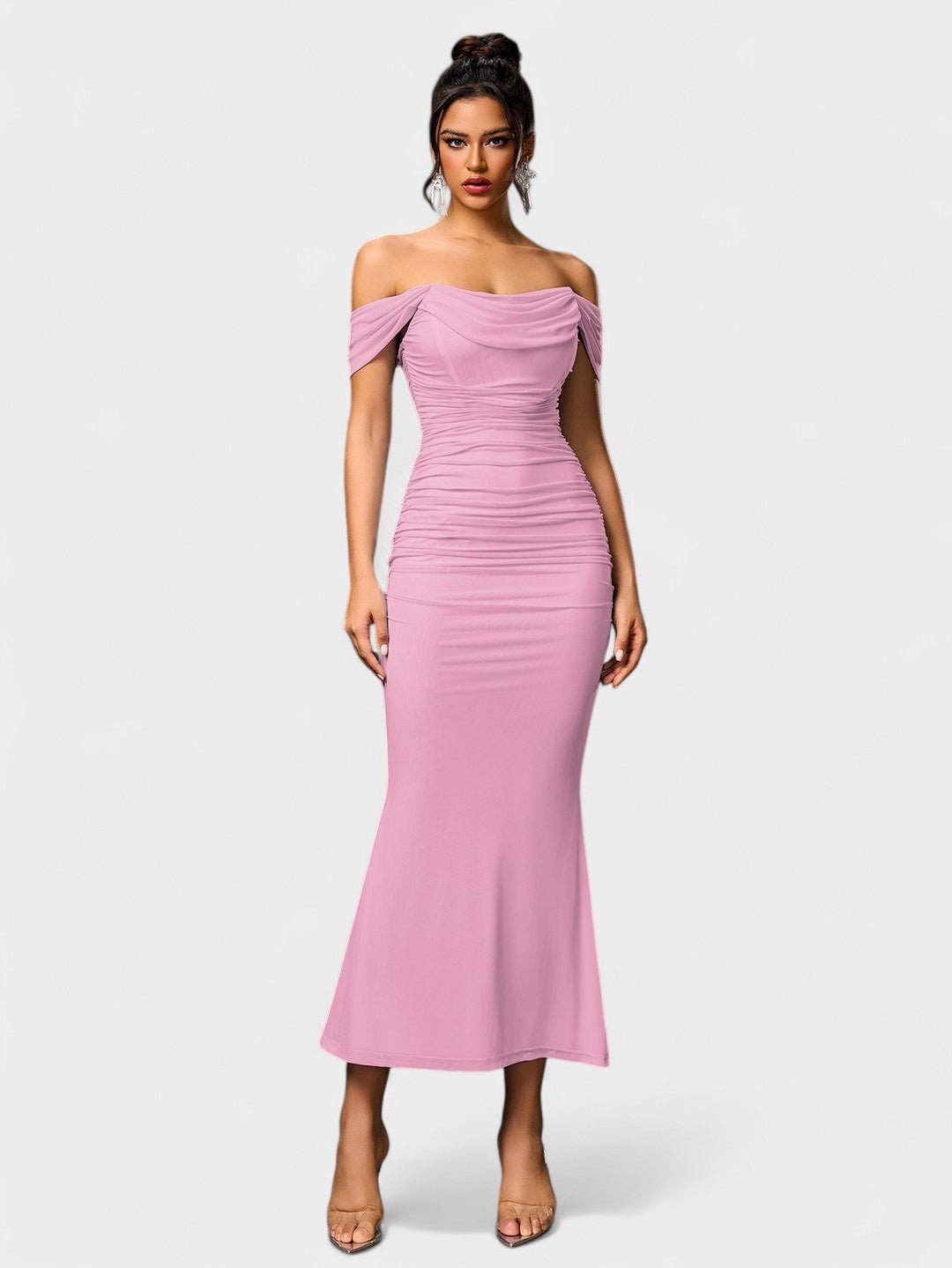Lora | Nuit Draped Evening Gown