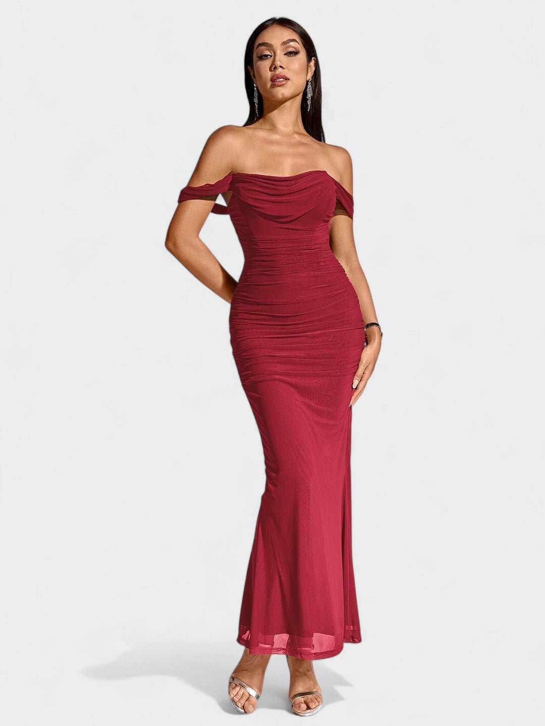 Lora | Nuit Draped Evening Gown
