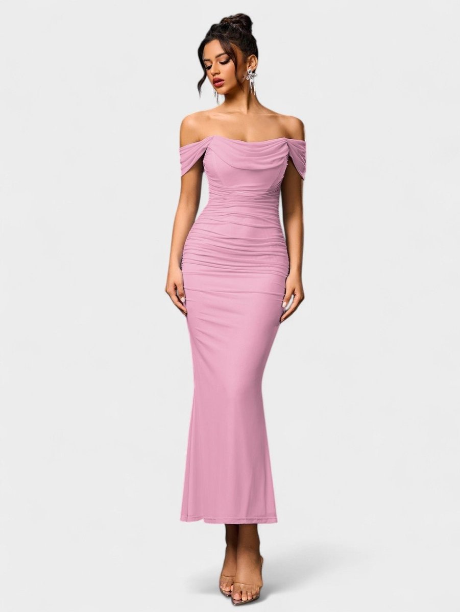 Lora | Nuit Draped Evening Gown