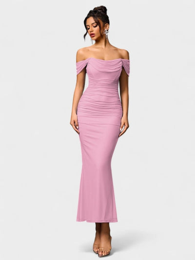 Lora | Nuit Draped Evening Gown