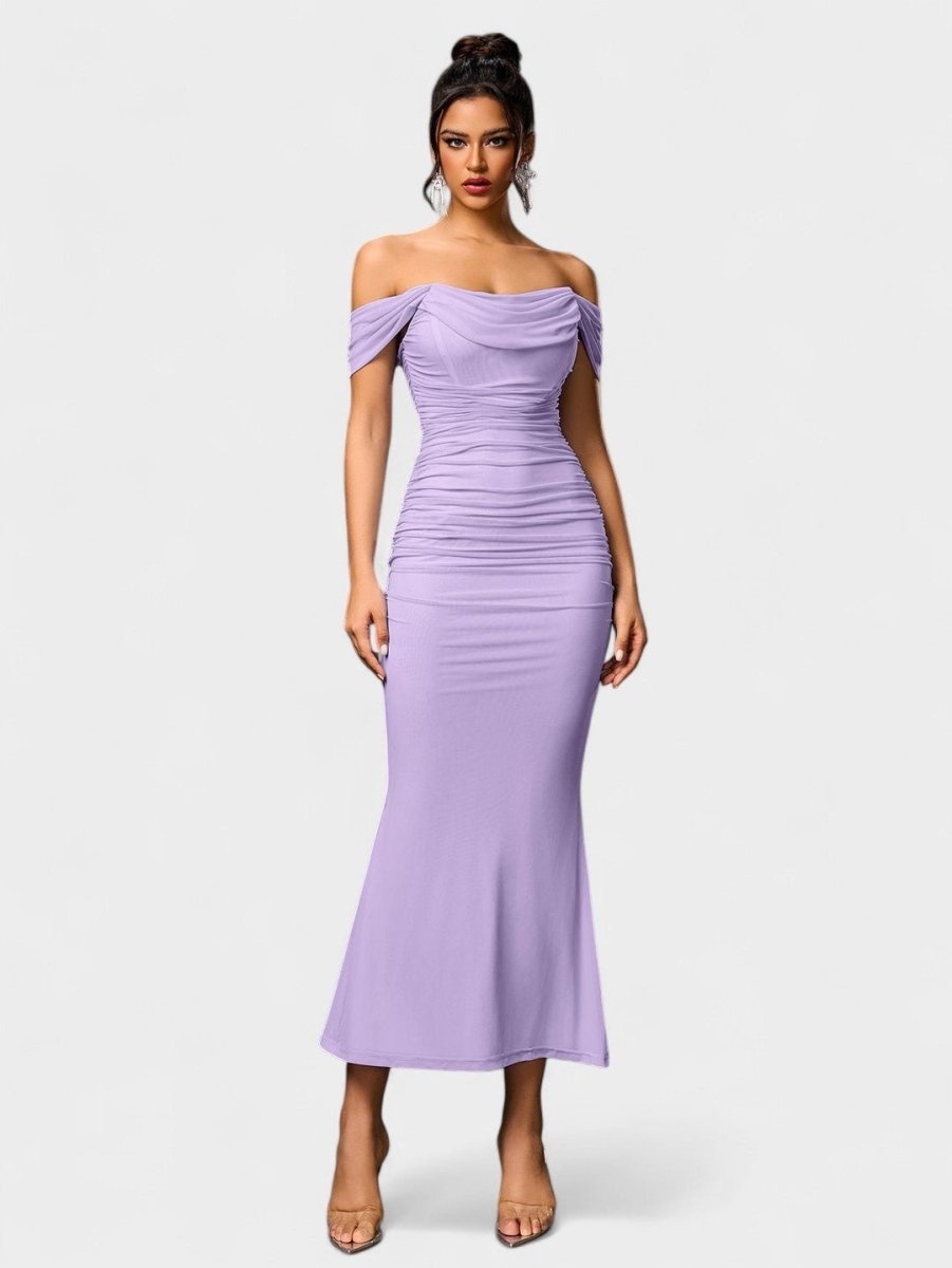 Lora | Nuit Draped Evening Gown