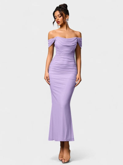 Lora | Nuit Draped Evening Gown