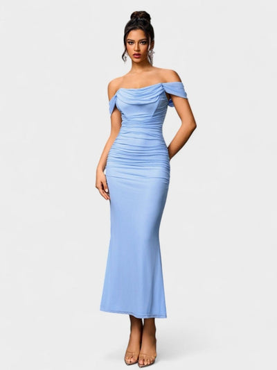 Lora | Nuit Draped Evening Gown