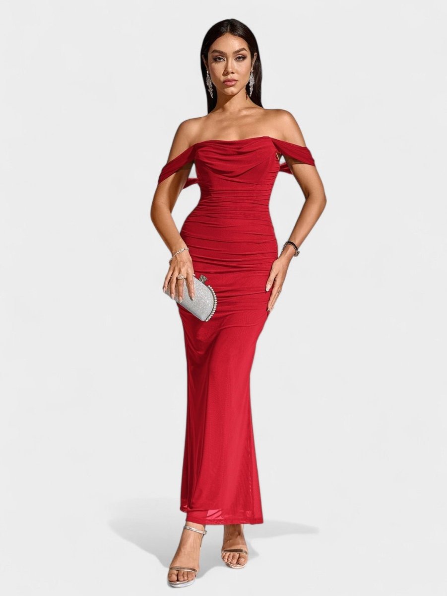 Lora | Nuit Draped Evening Gown