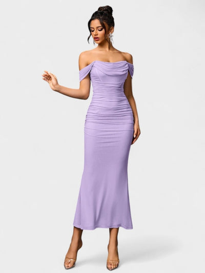 Lora | Nuit Draped Evening Gown