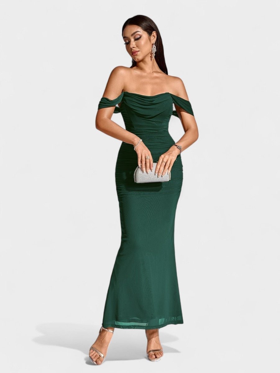 Lora | Nuit Draped Evening Gown