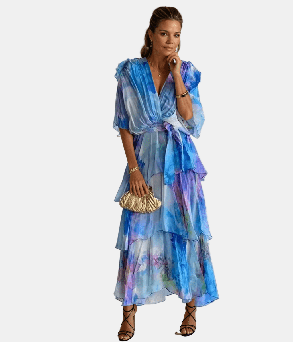 LORRAINE | ELEGANT V - NECK DRESS