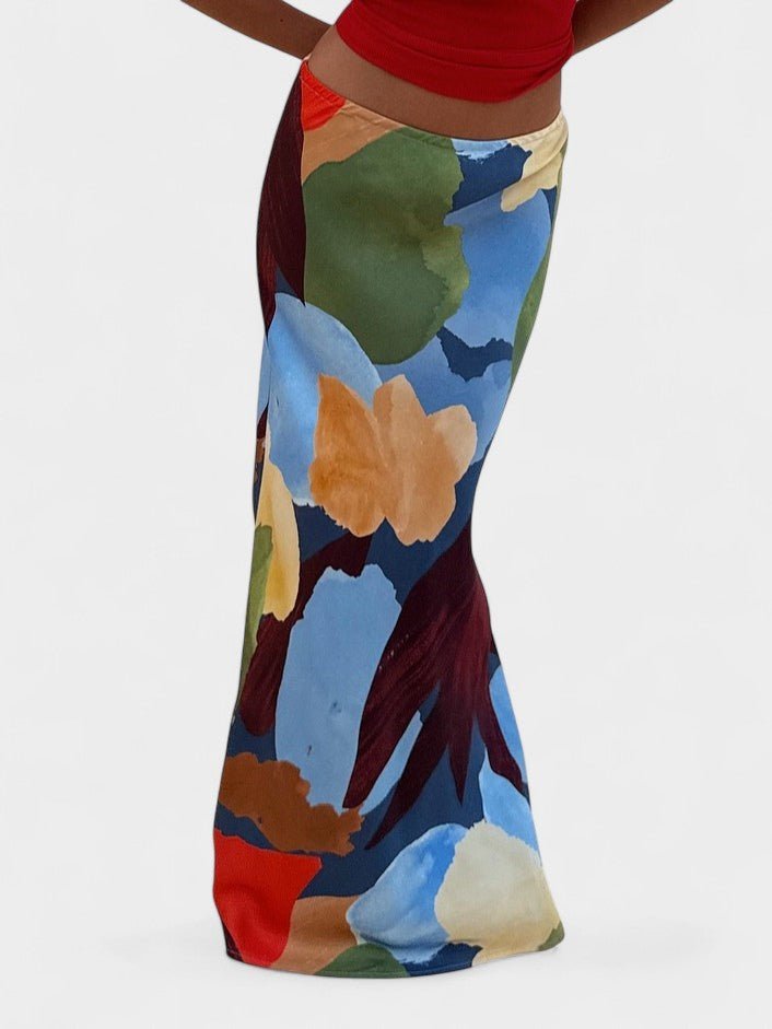 Lydia | Abstract Knit Cardigan & Skirt Set