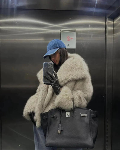 MACY | Faux Fur Coat