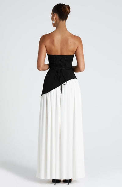 Maliyah | Dropped Waist Chiffon Maxi Dress