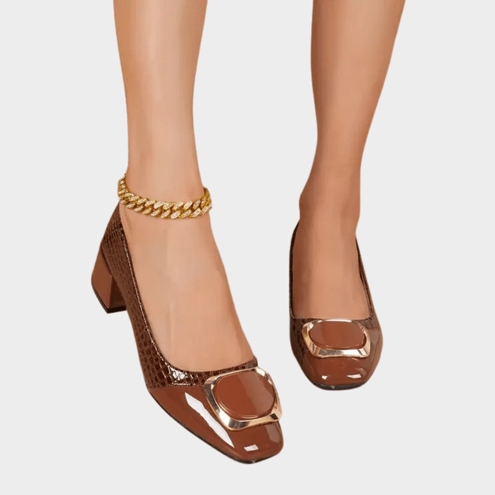 Marcella | Orthopedic Low - Heeled Closed Toe Sandals