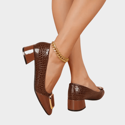 Marcella | Orthopedic Low - Heeled Closed Toe Sandals