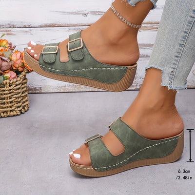 MARJORIE | CASUAL ORTHOPEDIC WEDGE SANDALS