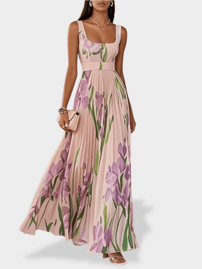 Mary | Pleated Maxi Dress