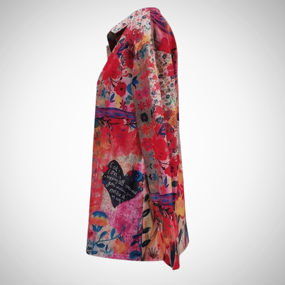 MERYL | VIBRANT BOHO CHIC PRINTED BLOUSE