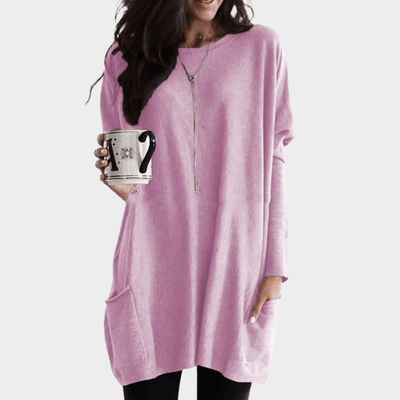 Mia | Long - Sleeved Tummy - Covering Midi Dress