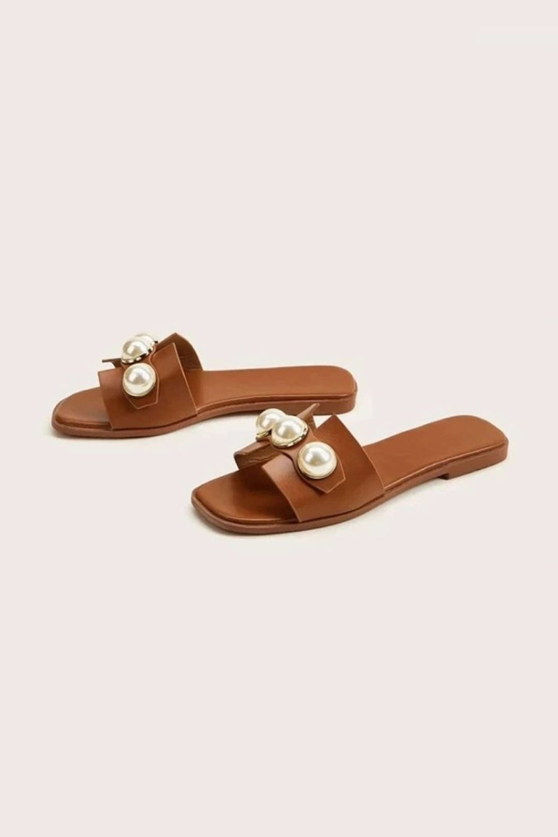 Mia | Pearl Flat Slippers