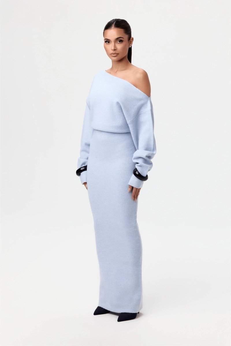 Mila | Off - Shoulder Knit Sweater Dress