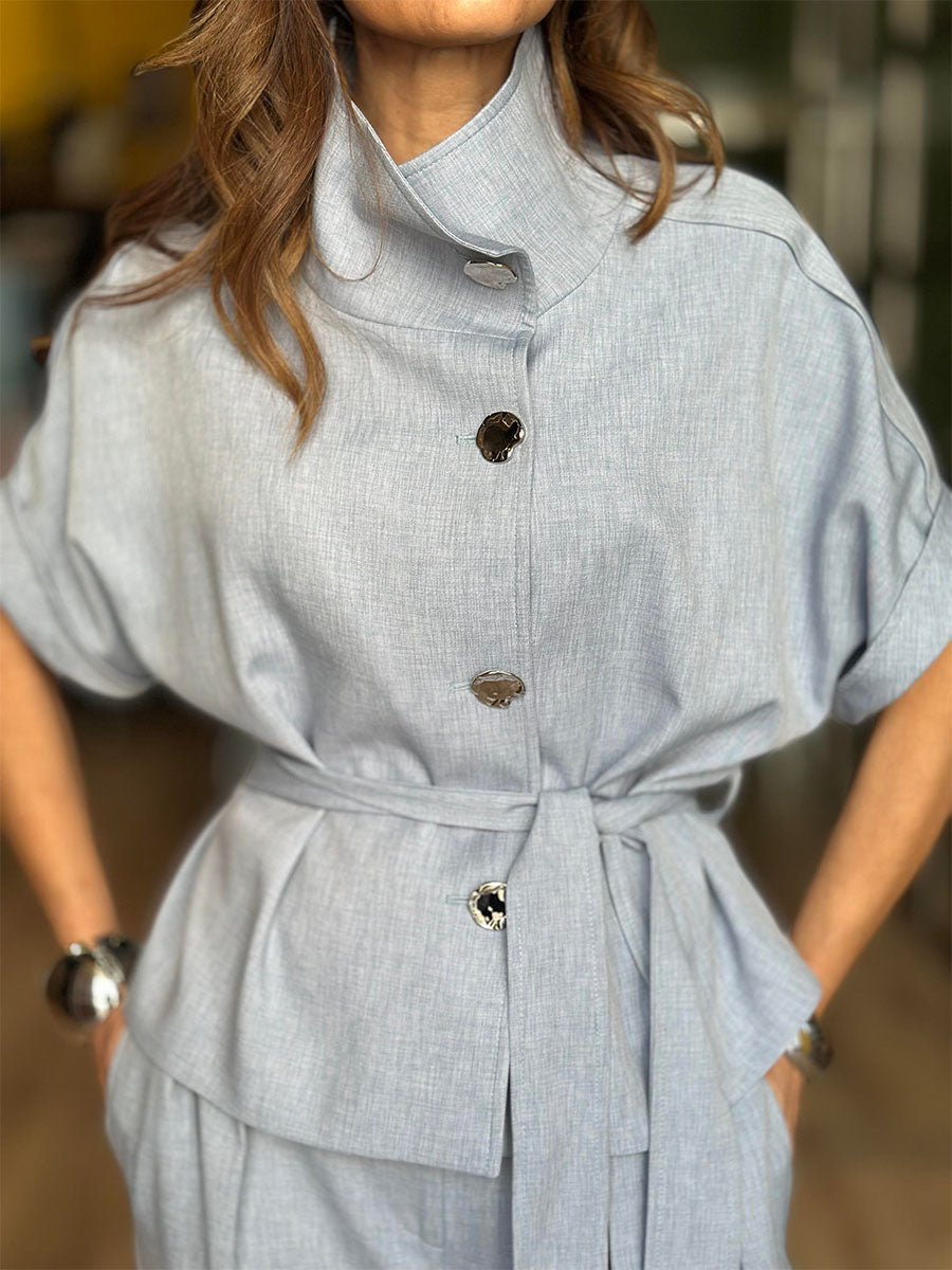 Mira | Belted Wide - Leg Pant Set