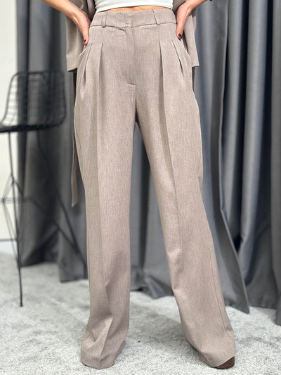 Mira | Belted Wide - Leg Pant Set