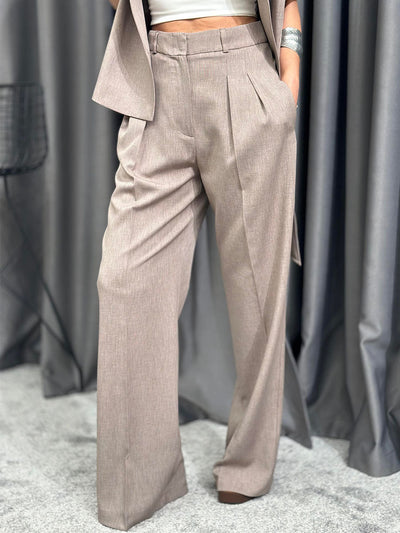 Mira | Belted Wide - Leg Pant Set