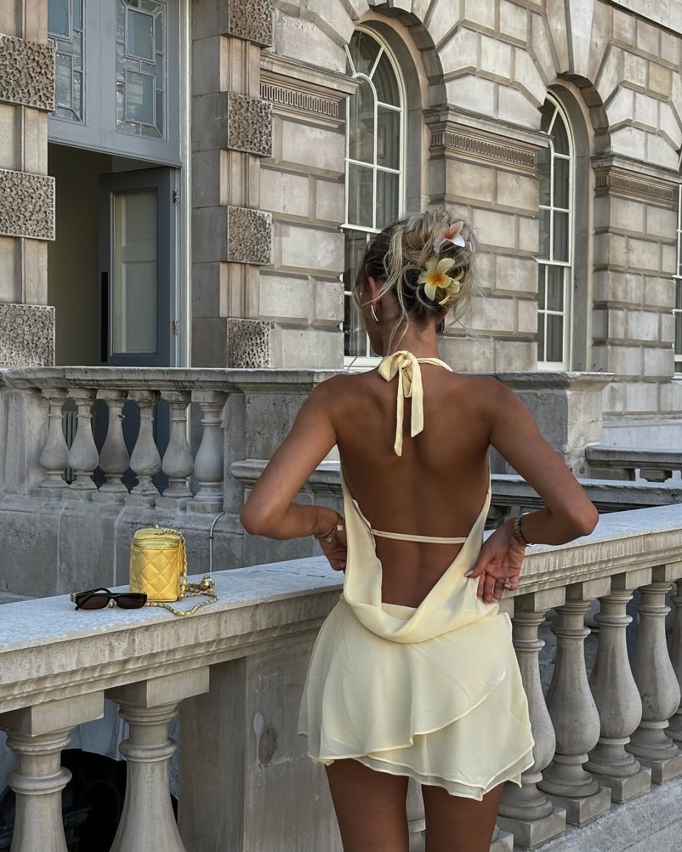 Mirabel | Halter Backless Mini Dress