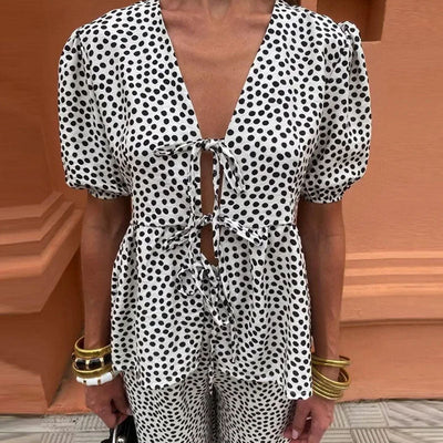 Nahia™ | Chic printed flowy set, summer charm