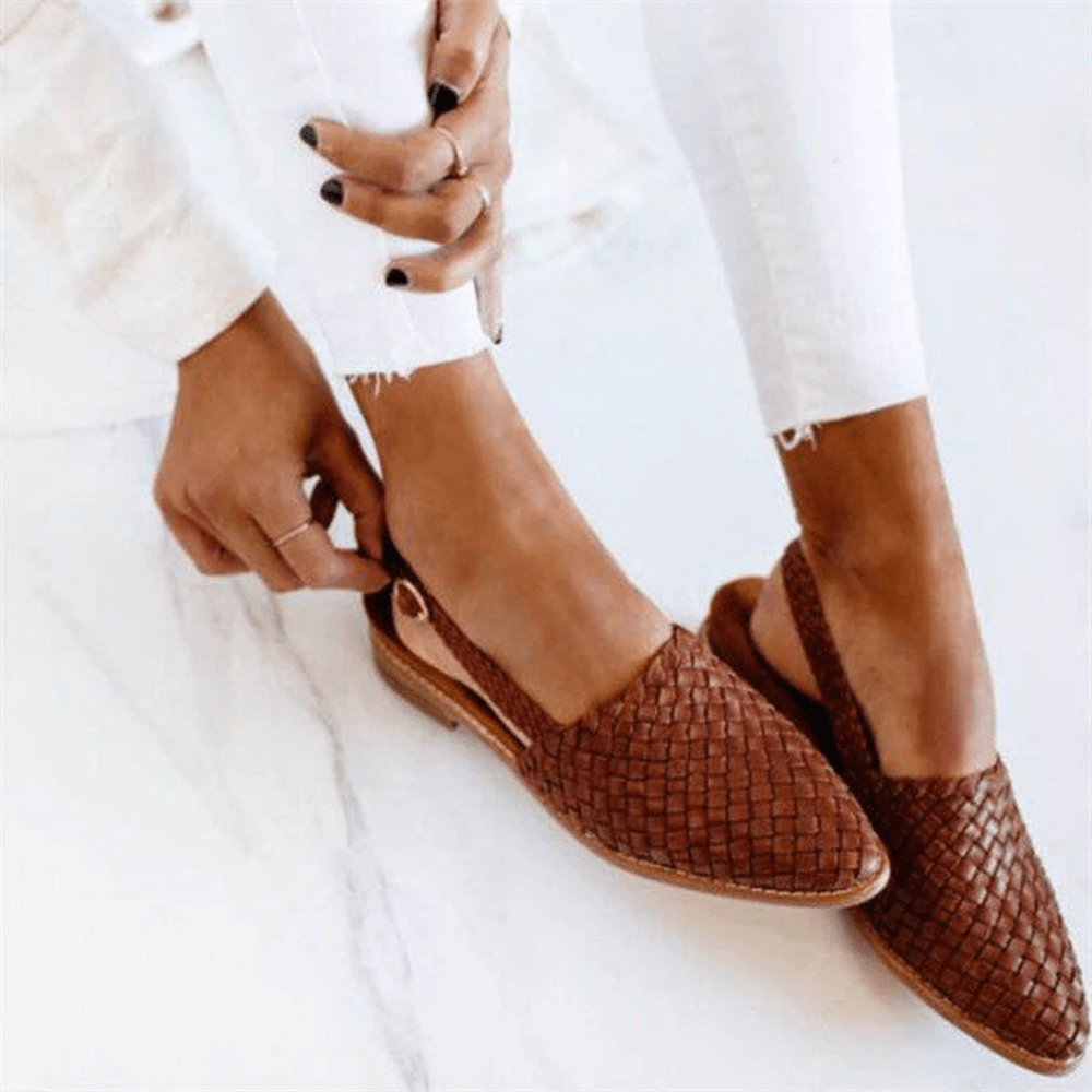 NATALIE | STYLISH WOVEN STLE SANDALS