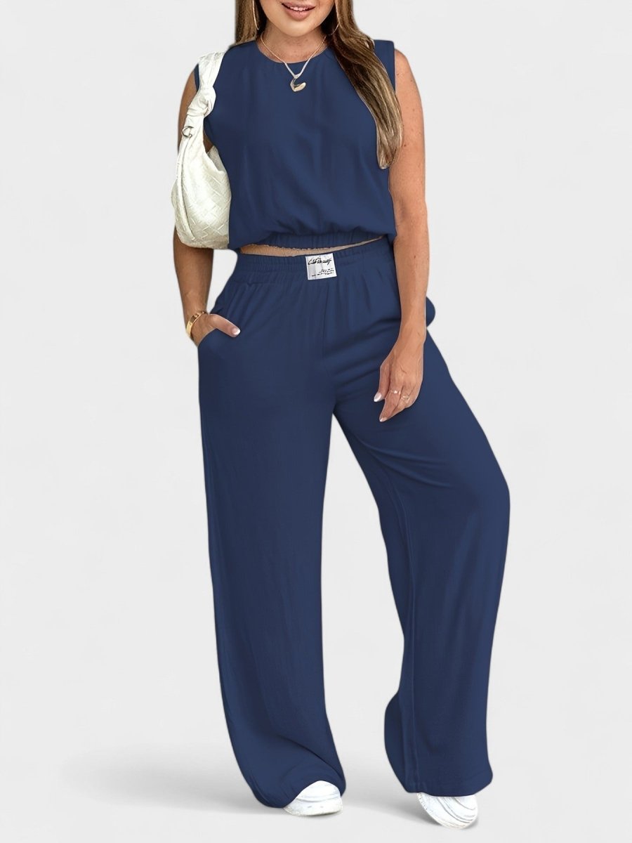 Noa | Linen Wide - Leg Two - Piece Set