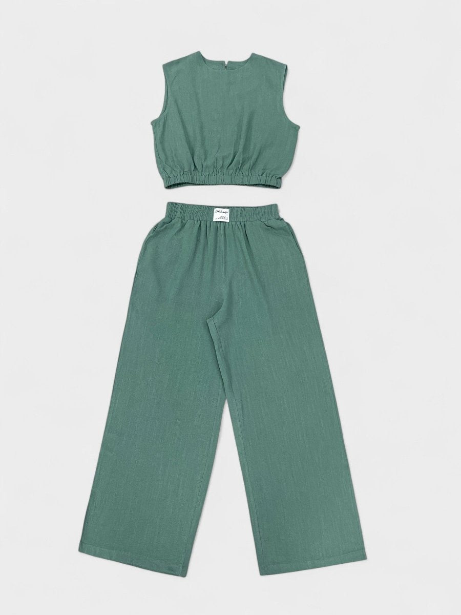 Noa | Linen Wide - Leg Two - Piece Set