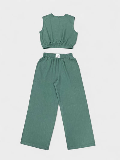 Noa | Linen Wide - Leg Two - Piece Set
