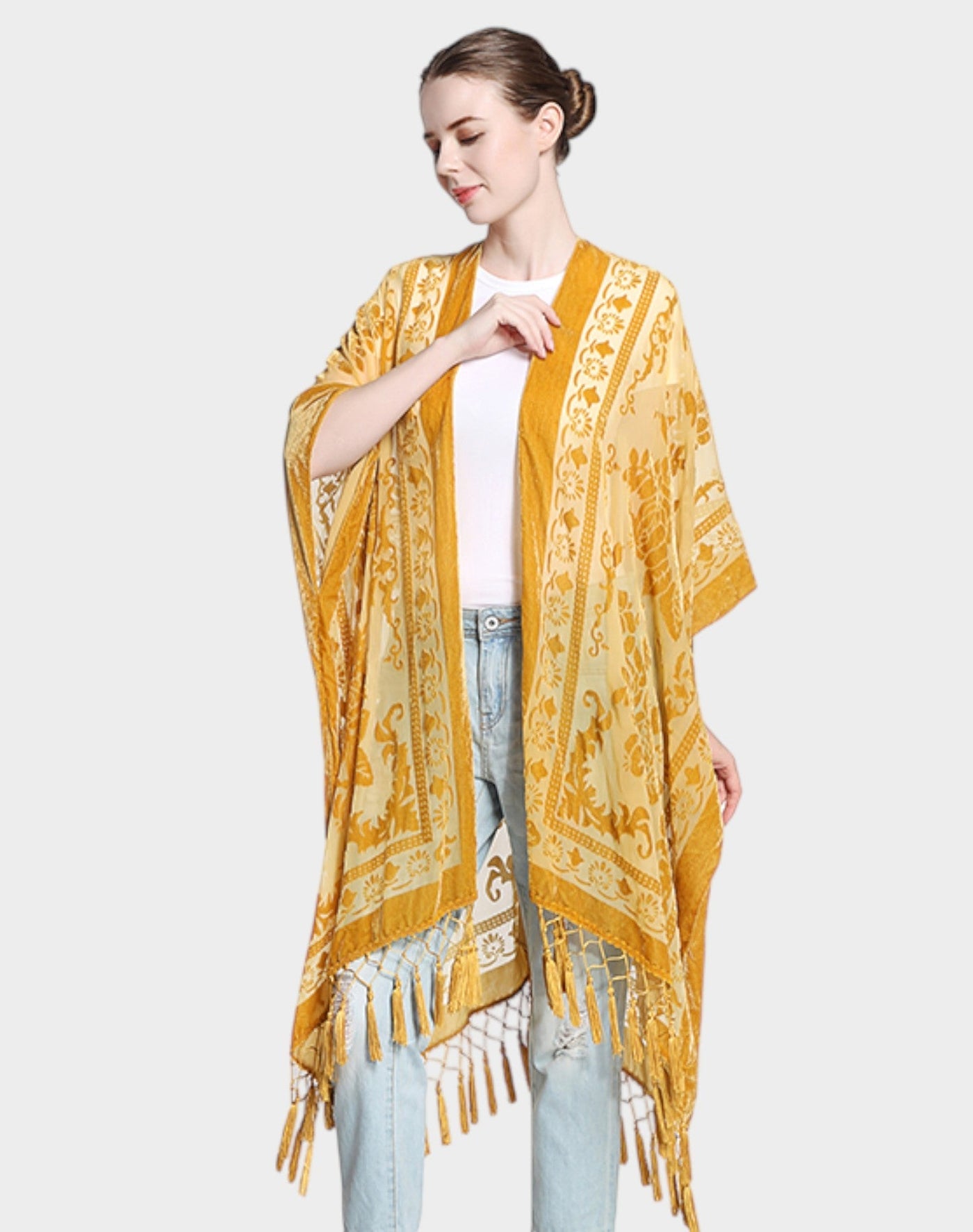 Noa | Velvet Kimono Cardigan