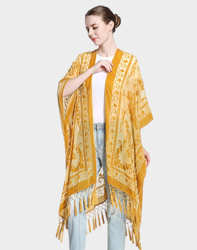 Noa | Velvet Kimono Cardigan