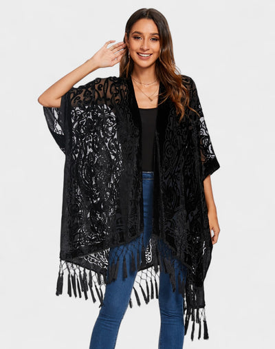 Noa | Velvet Kimono Cardigan