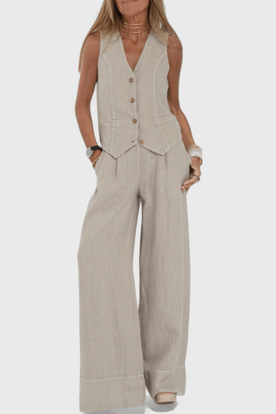 Nora | Classic Cotton Short Sleeve Blouse