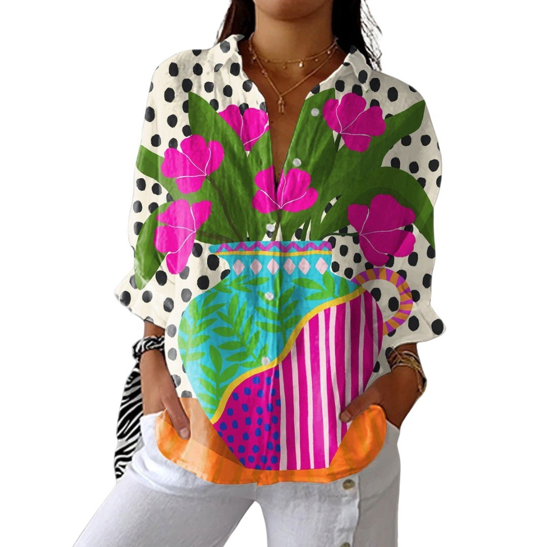 Odile | Vase Flower Blouse