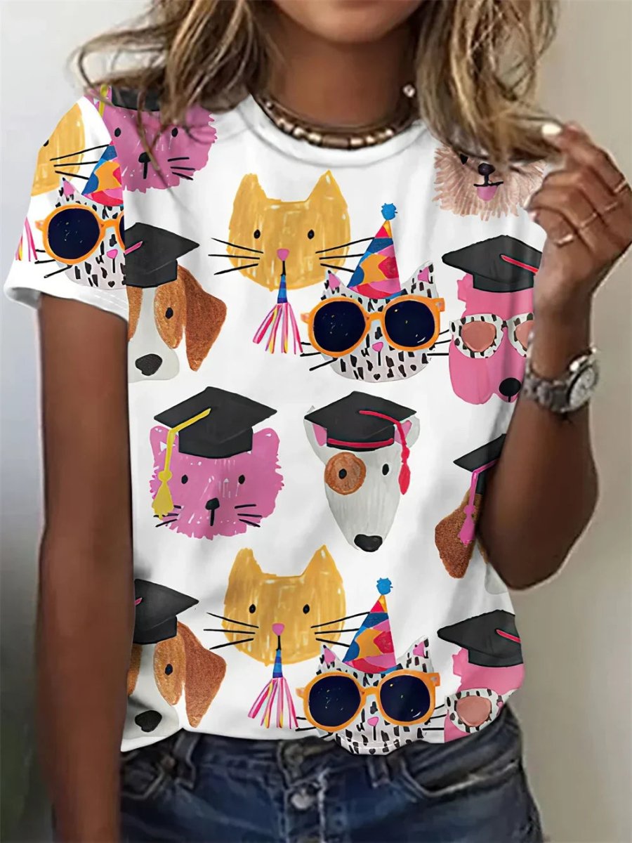 PAUI | CASUAL ANIMAL PRINT BLOUSE