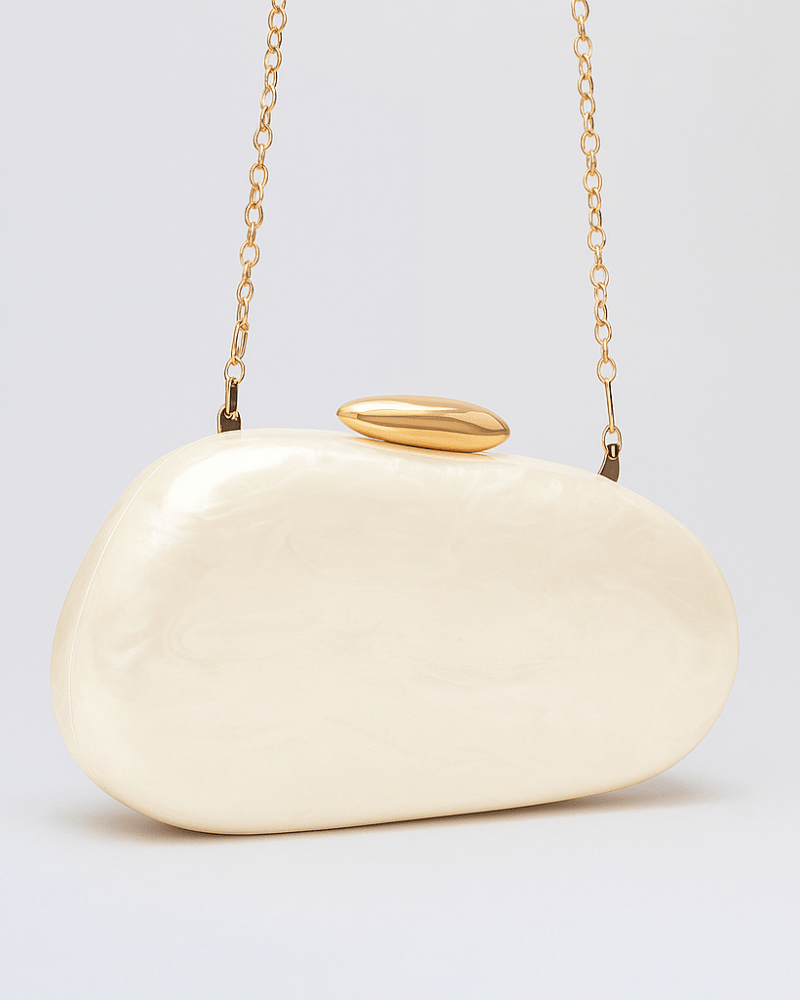 Pearlescent Clutch Bag