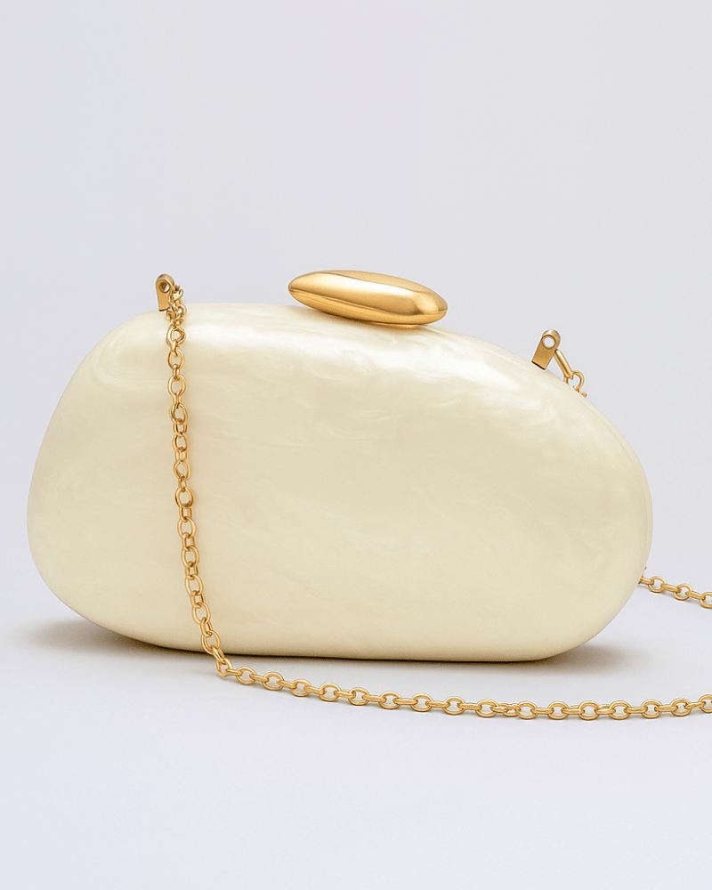 Pearlescent Clutch Bag