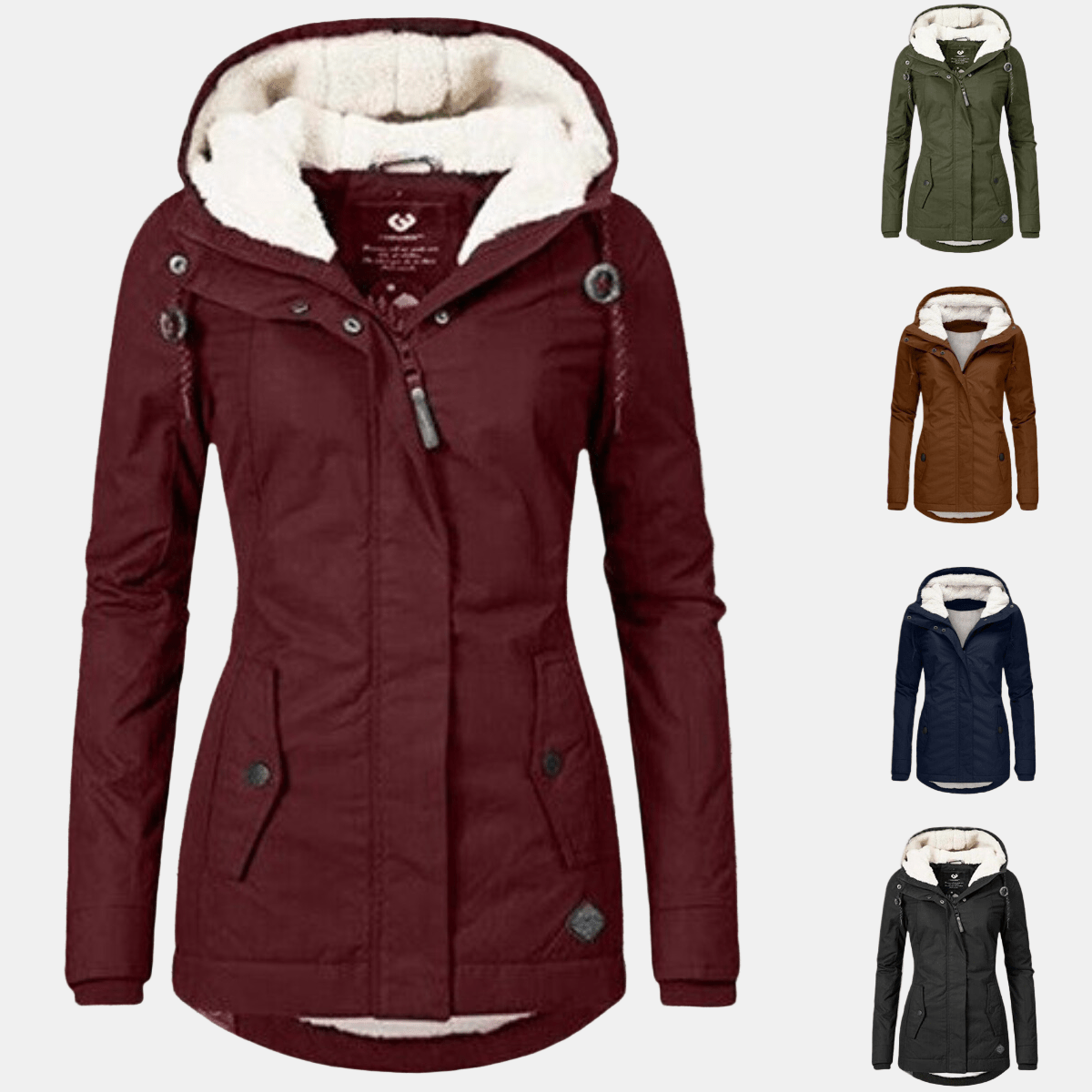 Penelope | Cozy Sherpa Hoodie Coat