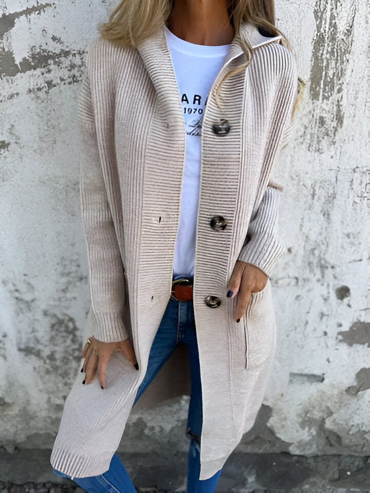 PRISCILLA™ | Spring/Fall Hooded Cardigan
