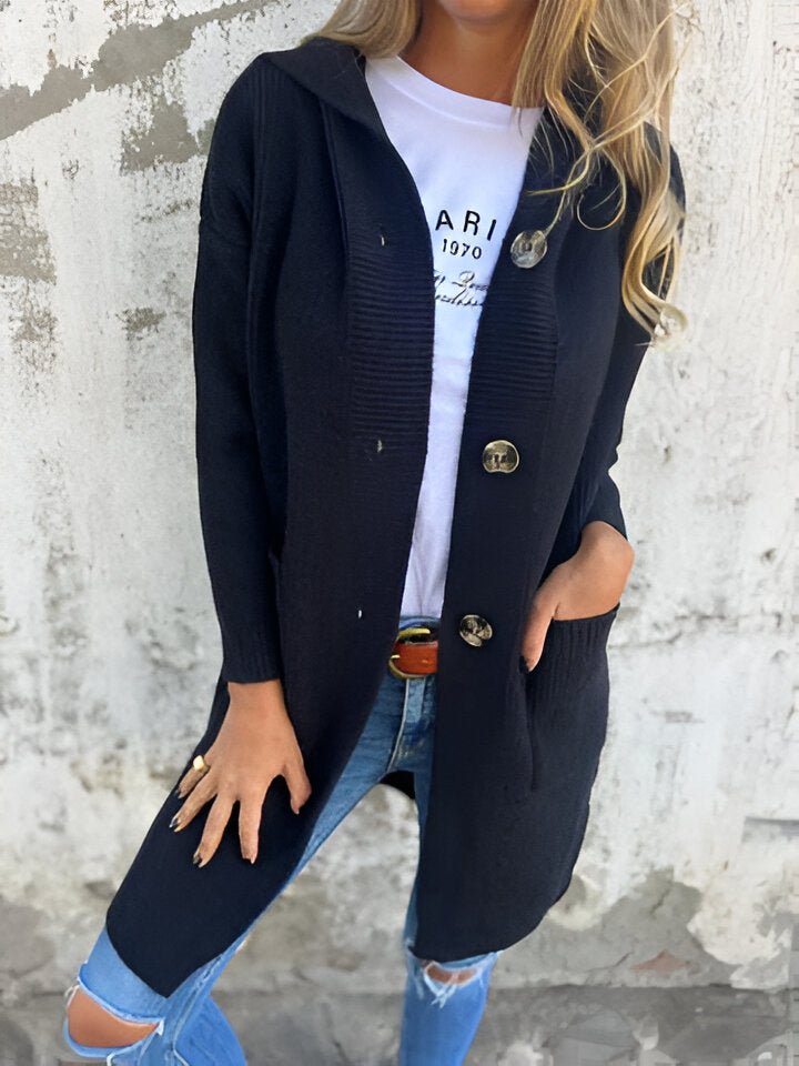 PRISCILLA™ | Spring/Fall Hooded Cardigan