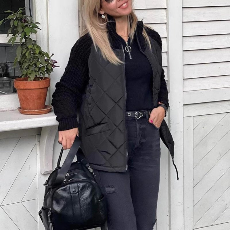 Quilted Knit Jacket