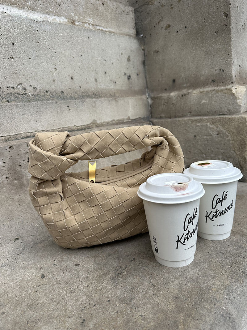 Remy Woven Mini Bag Suede