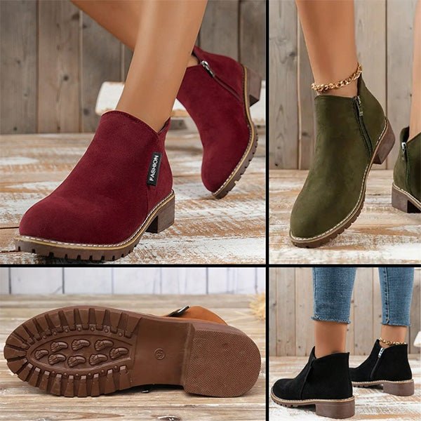 Revia | Vintage Style Ankle Boots