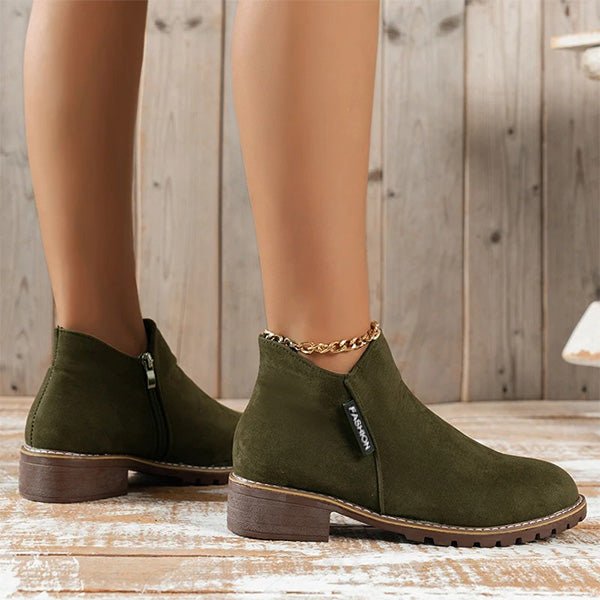Revia | Vintage Style Ankle Boots