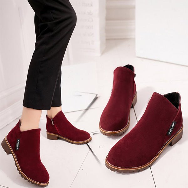 Revia | Vintage Style Ankle Boots