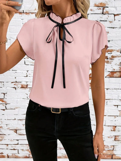 ROSEMARY | ELEGANT FLUTTER SLEEVES BLOUSE