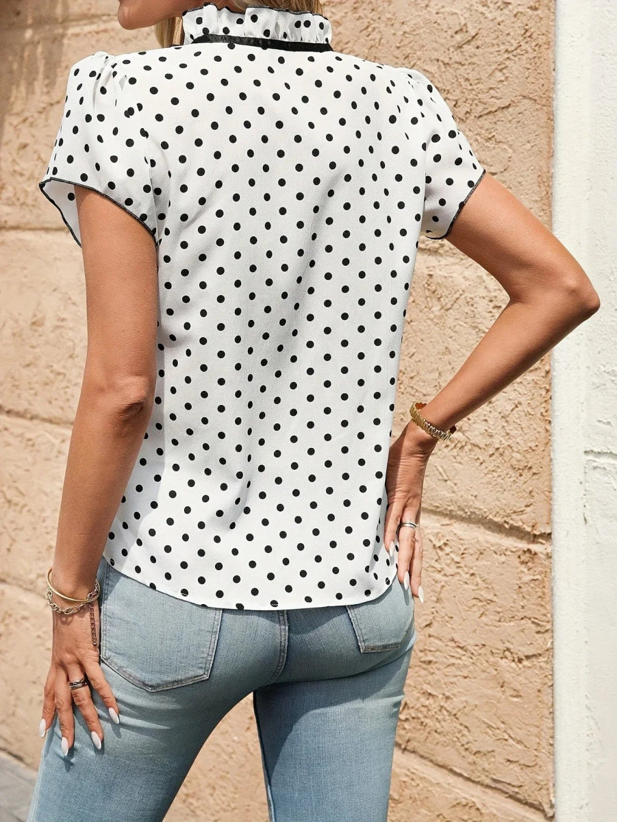 ROSEMARY | ELEGANT FLUTTER SLEEVES BLOUSE